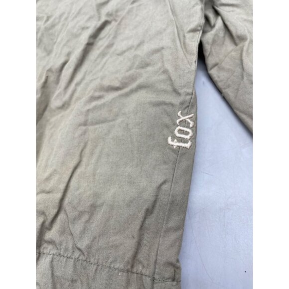 fox girls bermuda mom shorts kaki knee high cotton pocket zipper size 9 READ - Picture 2 of 10